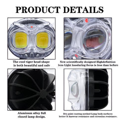 Owl Shaped Crystal Bike Headlight with LED