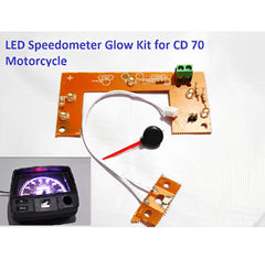 70cc Motorcycle LED Speedometer Kit Red Glow