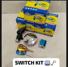 70cc Bike Key Switch Kit Golden Metal 3-Piece Set
