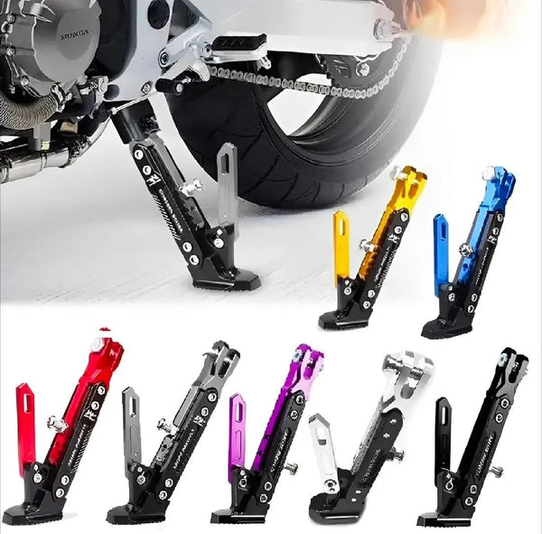 Universal Kickstand for Motorcycles Adjustable Height Crash Guard