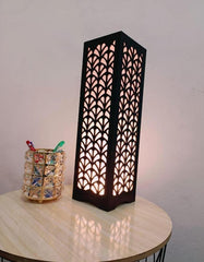 Modern Wooden Floor Lamp with Leaf Design for Home & Office