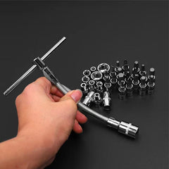 Stainless Steel Bike Tool Kit 46-Piece Red