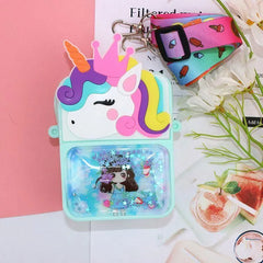 Unicorn Crossbody Bag for Girls with Glitter Pocket