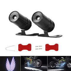 Bluetooth control angel wing light multicolor for all bikes and car uneversa