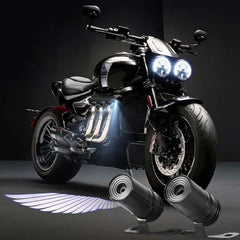 Bluetooth control angel wing light multicolor for all bikes and car uneversa