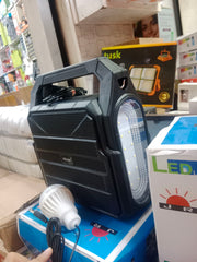 KBroad Portable Solar Power Station with LED Light & Charging Kit