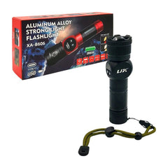 XA-B606 Aluminum Alloy Rechargeable LED Flashlight with Digital Power Display