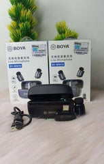 BOYA BY-MW10 Wireless Microphone | Original Wireless Lavalier Microphone System for Video Recording, Interviews & Content Creation