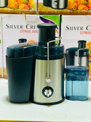 Silver Crest Fruit Juicer With Two Speed Settings I And II For Efficient Juicing Of Various Fruits And Durable Daily Home Use Design