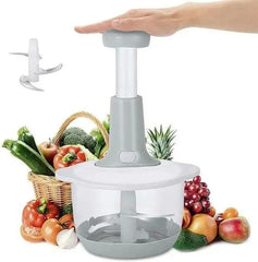 9-in-1 Chopper 2000ML Gray ABS Kitchen Tool