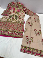 Women's Multicolor Printed Arabic Lawn 2Pc Suit Set