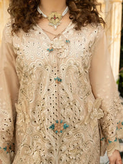 Rukh - U2B Lawn Embroidered Women's Stitched Suit - 4 Pcs Set