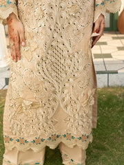 Rukh - U2B Lawn Embroidered Women's Stitched Suit - 4 Pcs Set
