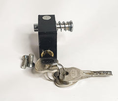 Stainless Steel Black Handle Key Lock with 3 Keys