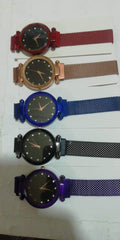 Stylish Starry Sky Watch for Women Stainless Steel