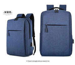 Black Laptop Backpack for Men Women, Nylon, Water Resistant, Adjustable Straps