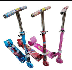 Pink Character Scooty For Kids Metal Durable