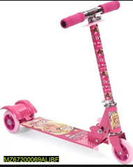 Pink Character Scooty For Kids Metal Durable