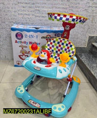 Kids Walker with Toy & Spinning Top for 6-18M
