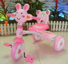 Pink Bunny Tricycle for Kids Outdoor Play