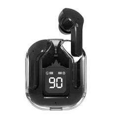 Air31 Earbuds Wireless | Crystal Transparent Bluetooth 5.3 | LED Display | Heavy Bass Stereo Sound