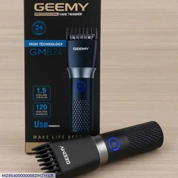 Geemy GM871 Hair Trimmer USB Rechargeable