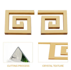 Golden Acrylic Wall Stickers for Home Office Luxury Decor