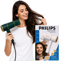 PHILIPS A-20 Hair Dryer | 2500W Salon Performance Hair Dryer | Intelligent Style Adapt Technology |  Negative Ions