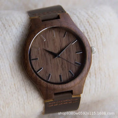 Classic Wooden Belt Watch for Men Women Brown