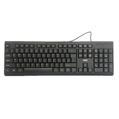 AOC KM160 Wired Keyboard Mouse Set Black