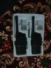 New Portable Black Walkie Talkie Pair With Batteries – Battery Operated