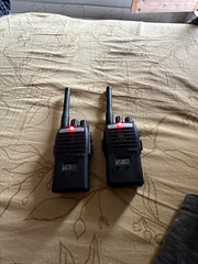 New Portable Black Walkie Talkie Pair With Batteries – Battery Operated
