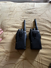 New Portable Black Walkie Talkie Pair With Batteries – Battery Operated