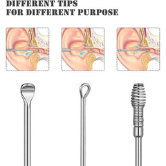 6-Piece Ear Wax Cleaning Kit |  Portable & Easy to Use
