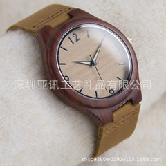 Classic Wooden Belt Watch for Men Women Brown