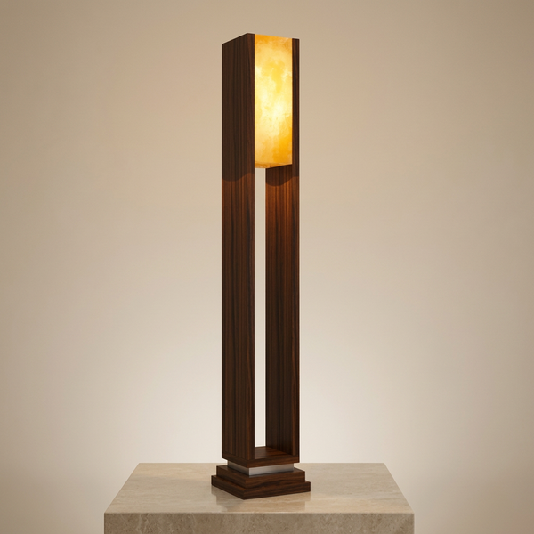 Modern Wooden Floor Lamp Warm Glow 24"
