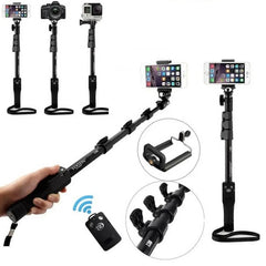 Original YT 1288 Bluetooth Selfie Stick Extendable Handheld Monopod Tripod YT 1288 Portable Holder for Cameras and Phones