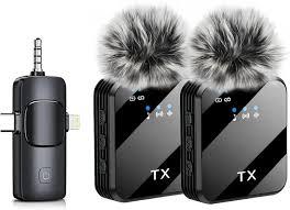 F11 Double MIC ANC + ECHO Mode with Wind Muff Cover. (TypeC + iPhone + Android)