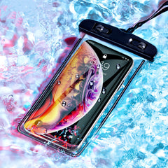 Universal Mobile Phone Transparent Waterproof Bag Three-Layer Sealed Drifting Beach Fishing Underwater 6 inch Swimming Dry Bag