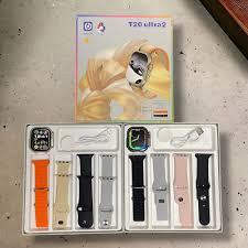 T20 ultra2 with 4 Strap Series 9 Gesture Operation Bluetooth Call Smartwatch Wireless Charging HD Big Screen Fitness Watch