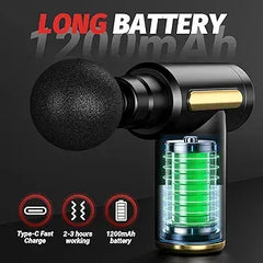 Professional Deep Tissue Massage Gun High Torque Muscle Relaxer Portable Ergonomic Design Ultra Compact Fashionable Perfect for Back Neck Day Gift Relieves Body Fatigue Improves Skin Smoothness