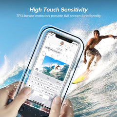 Universal Mobile Phone Transparent Waterproof Bag Three-Layer Sealed Drifting Beach Fishing Underwater 6 inch Swimming Dry Bag