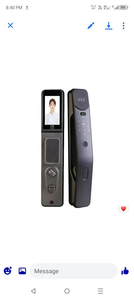 Home-Use Cross-Border Graffiti Smart Lock Fully Automatic Facial Recognition Smart Lock for Entry Doors Fingerprint Password Lock Wholesale