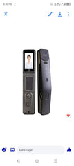 Home-Use Cross-Border Graffiti Smart Lock Fully Automatic Facial Recognition Smart Lock for Entry Doors Fingerprint Password Lock Wholesale