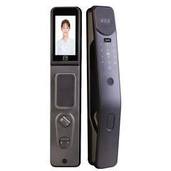 Home-Use Cross-Border Graffiti Smart Lock Fully Automatic Facial Recognition Smart Lock for Entry Doors Fingerprint Password Lock Wholesale