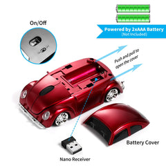 Classic Car Mouse 2.4g Wireless Sports Car Design