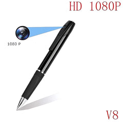 V8 HD 1080P Camera Pen with Voice Recording Video Photo Capture USB Rechargeable Ballpoint Pen
