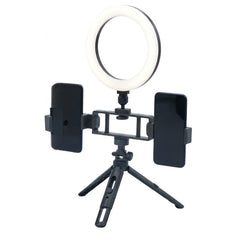 6-Inch Multi-Position Fill Light | Selfie Ring Light with Tripod Stand & Phone Holder | USB Powered | Multicolor