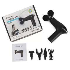 Fascial Tissue Massage Gun | Model BLD-329 | Rechargeable Massage Gun | LCD Display | 4 Massage Heads for Muscle Recovery & Pain Relief